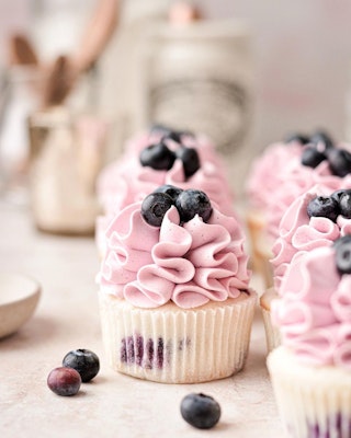 Blueberry cupcake